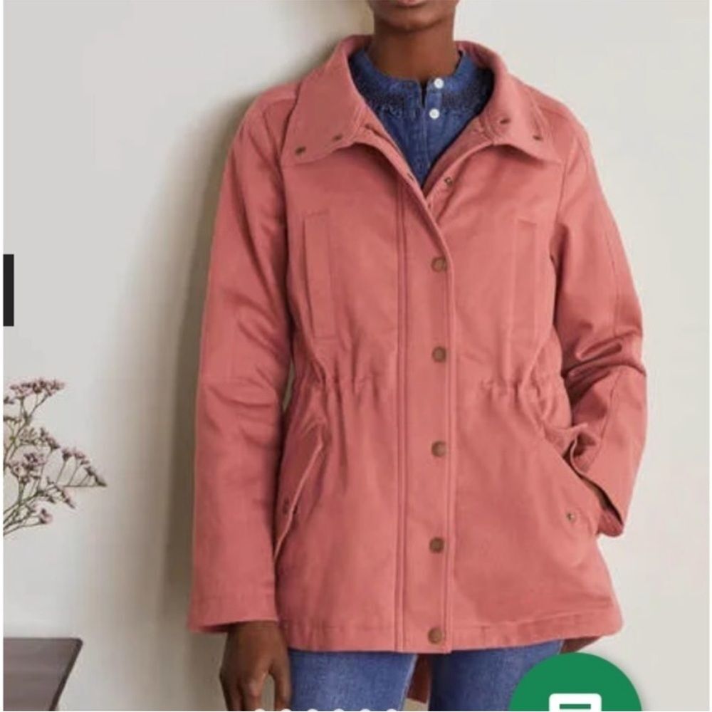Boden Kentwell Parka Coat Jacket Dusty Rose Pink US Size 4 - Picture 3 of 12